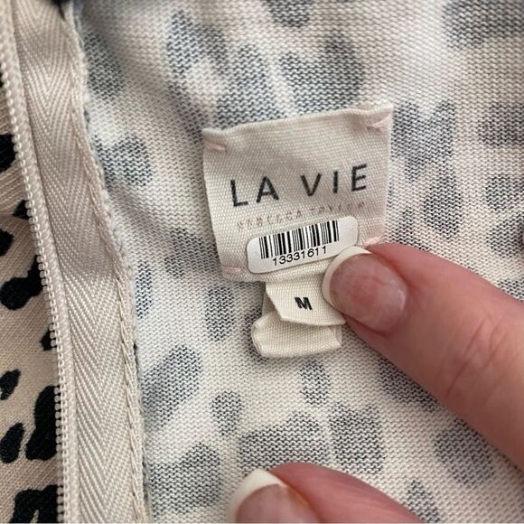 La Vie Rebecca Taylor Printed High Neck Dress Size Medium - Picture 8 of 8